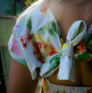 Bluza cu flori verzi / Green flowers blouse
