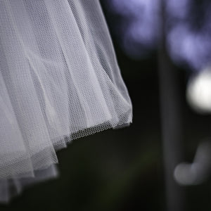 Fusta alba din tull pentru copii / Kid's white tull skirt