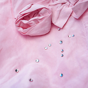 Rochie roz deschis tafta / Light pink taffeta dress