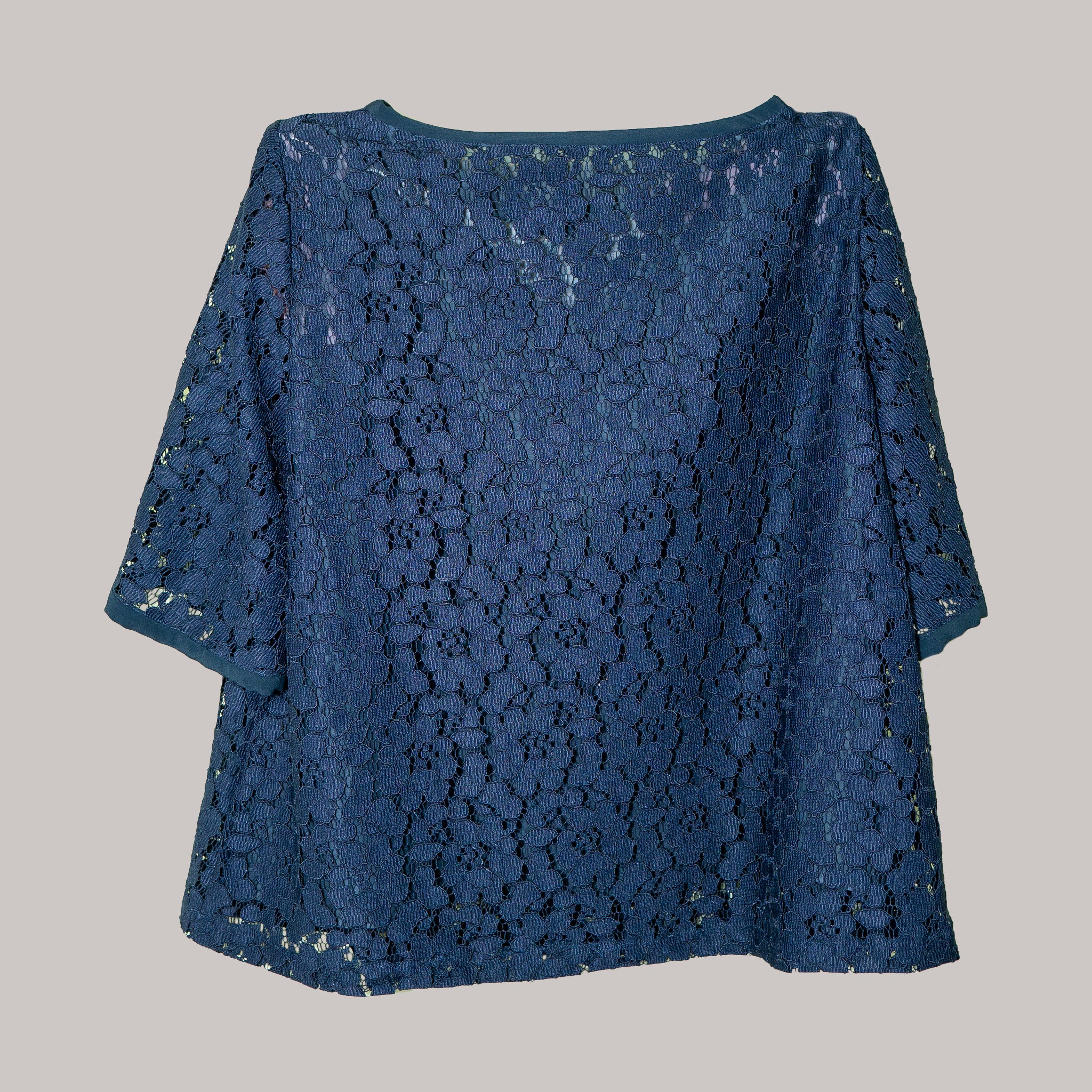 Bluza din dantela bleumarin