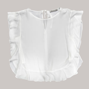 Bluza fluture alba / White butterfly blouse
