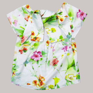 Bluza cu flori verzi / Green flowers blouse