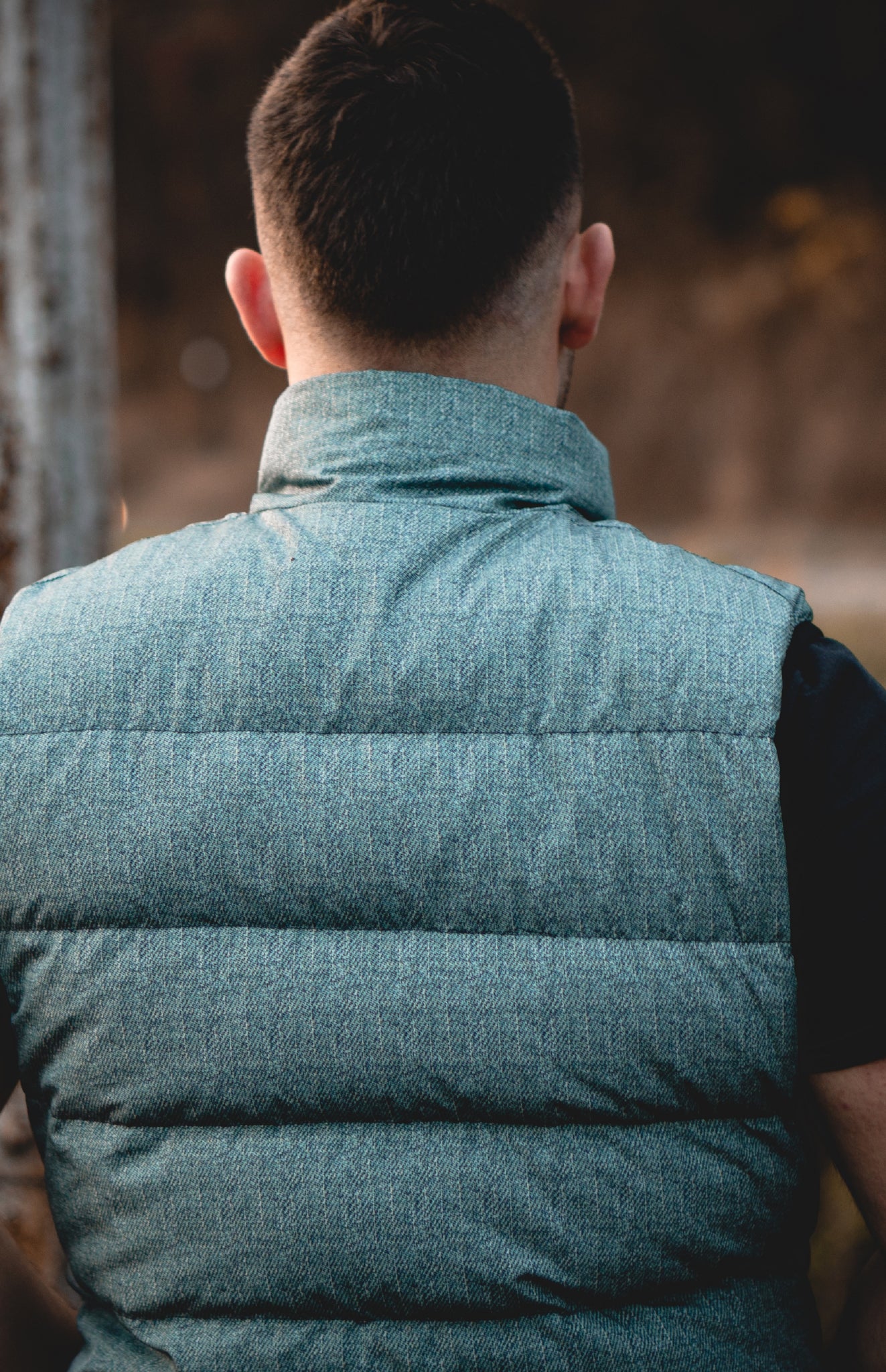 Vesta bleumarin cu puf / Navy blue down vest