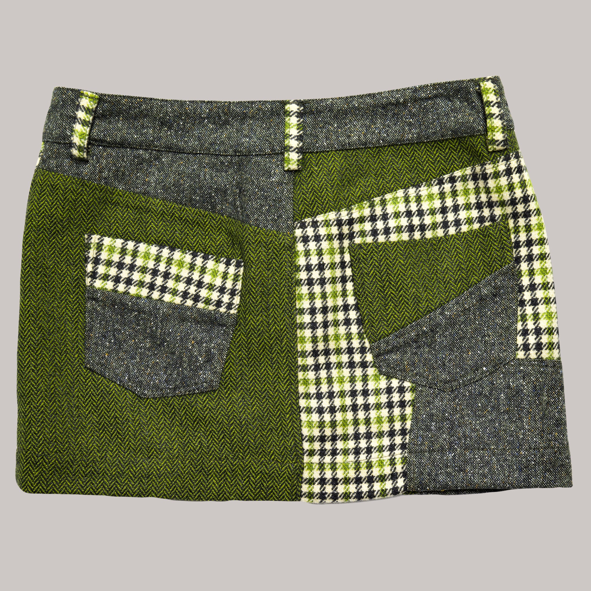 Fusta patchwork verde / Green patchwork skirt