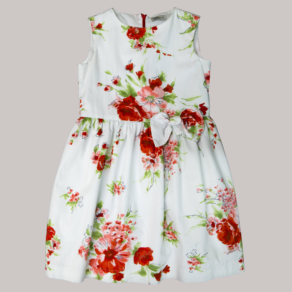 Rochie cu flori rosii / Dress with red flowers