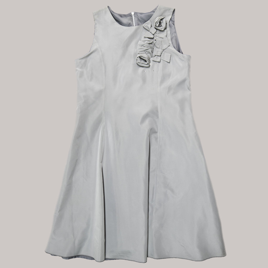 Rochie gri tafta / Gray taffeta dress