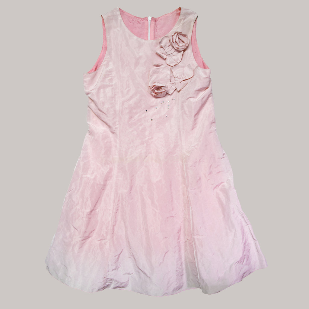 Rochie roz deschis tafta / Light pink taffeta dress